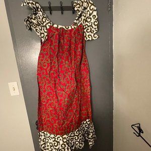 Dress in African wax style